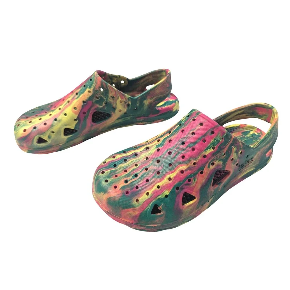 Totes Everywear Kids Kids Splash and Play Clog Multi Color Slip On Shoes Sz 13-1